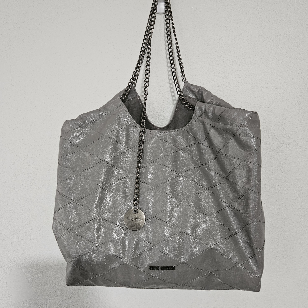 Steve Madden Gray Quilted Women's Bag Set